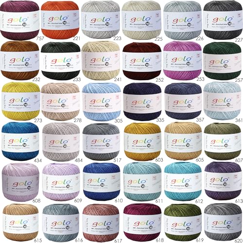 Image of golo Crochet Thread Yarns for Begingers Size 10 Deep Purple Yarn 676