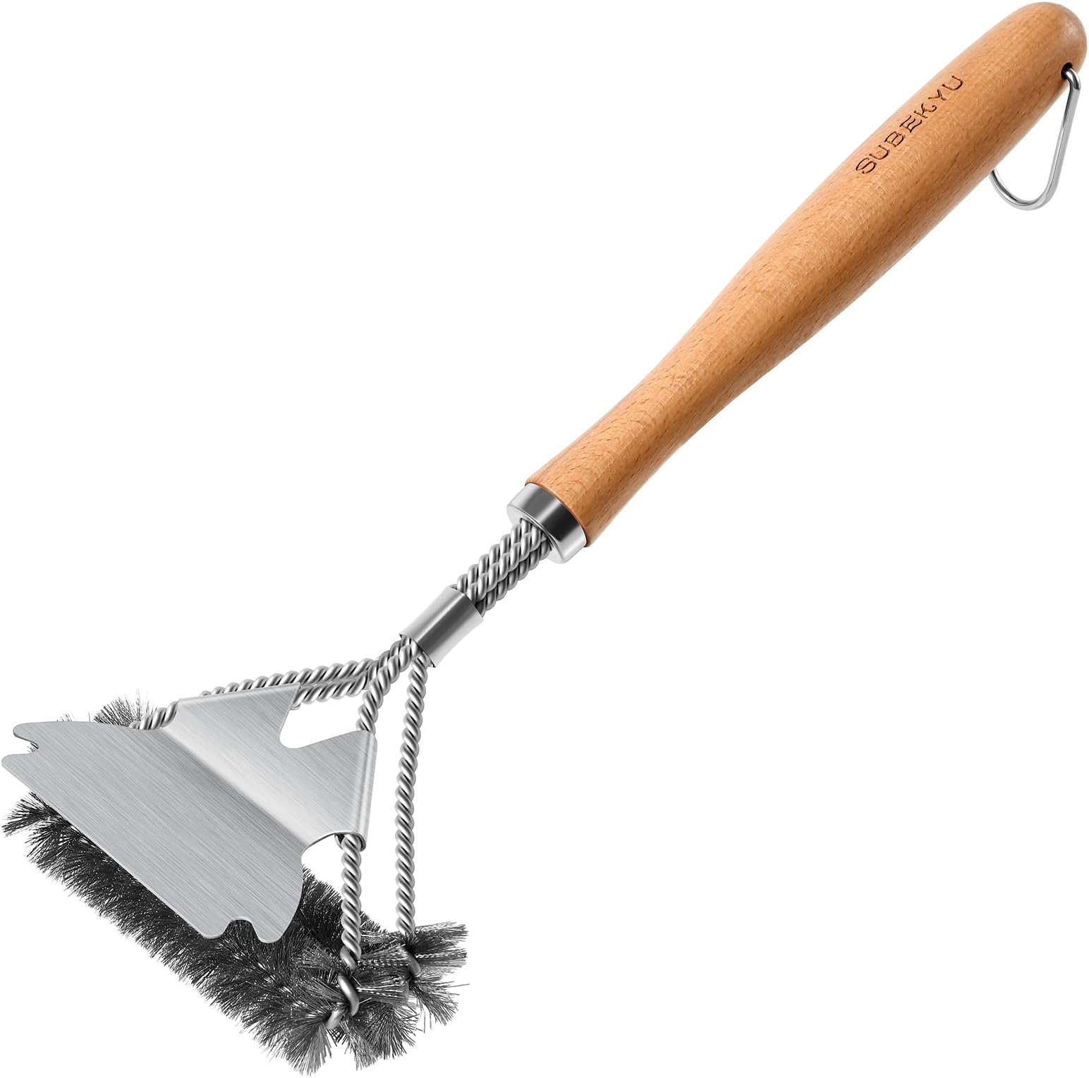 18" Heat Boss Grill Brush and Scraper 3 Rows of