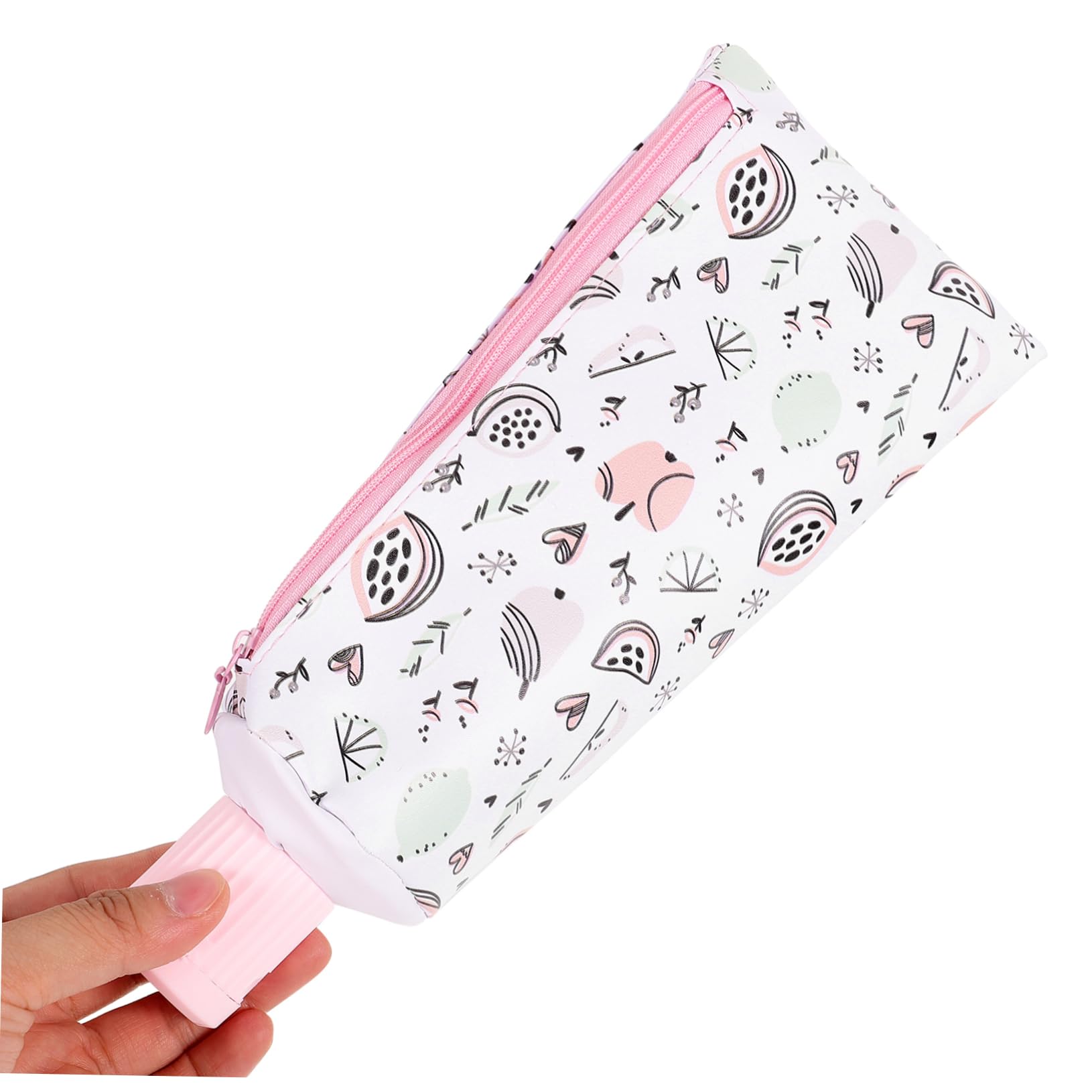 DOITOOL Trousse à Crayons Zippée en Cuir Portable et Multifonction, Design Compact et Cartoon, pour Ranger Stylos et Fournitures Scolaires Un Paquet à Dos