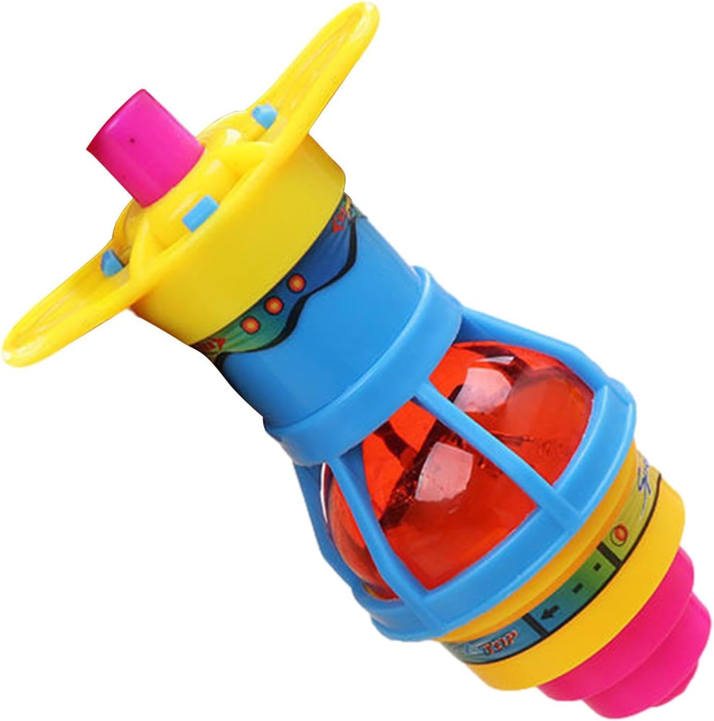 Tops Launchers - 6 * 10.5cm Spinner Top Launch | Led Light Toys, Glowing Spin, Catapult, Spin-Tops Launchers Flashing Toy for Kids, Birthday Gift