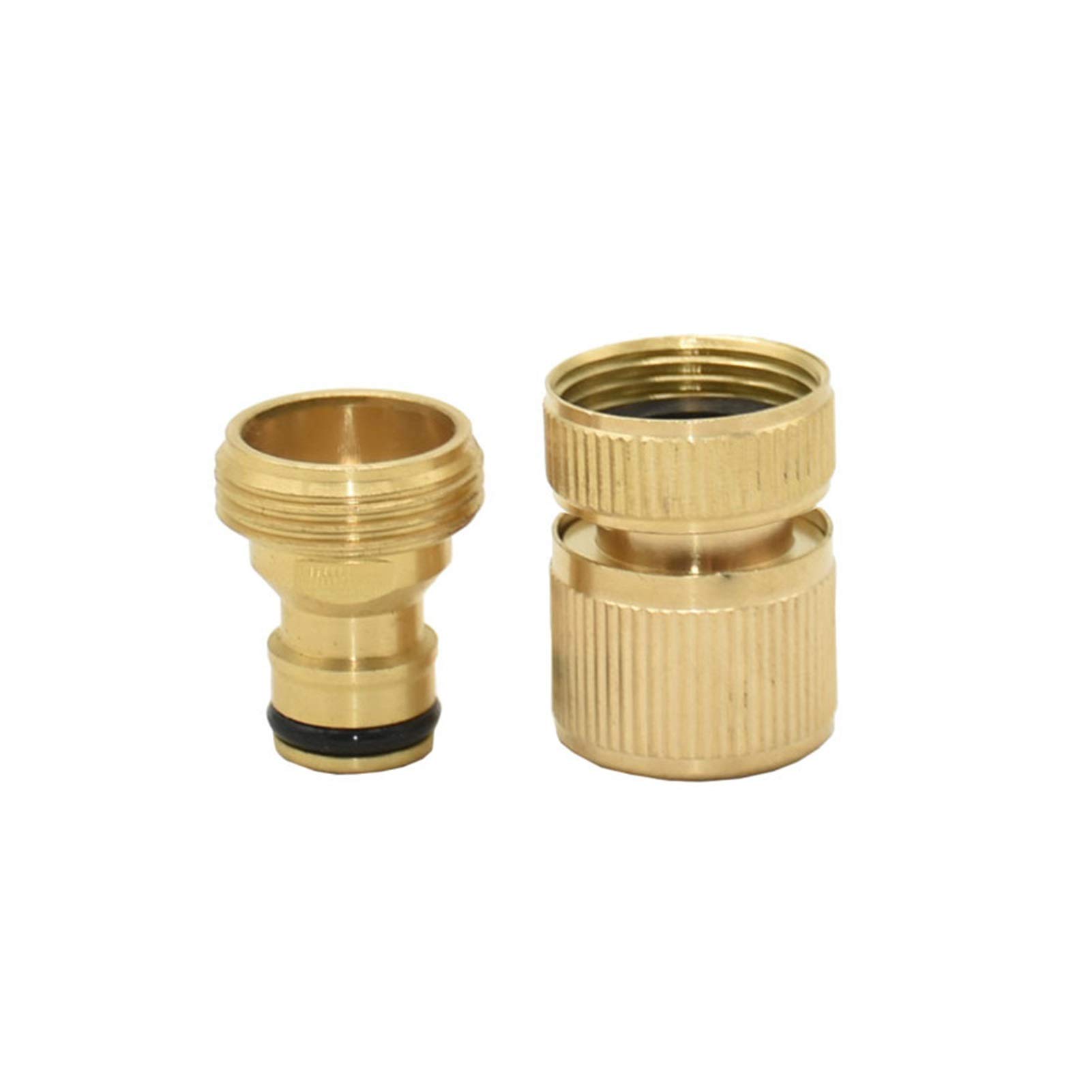 Connettore del Tubo da Giardino 1/2 3/4 Brass Connettore rapido Giardino Acqua Tap Acqua Acqua Pistola in Metallo Connettore del Tubo dell'Acqua filettato Rame 5 Set (Color : 3I4)