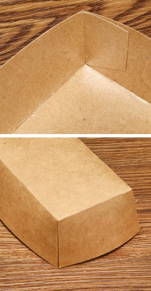 100 Pieces Paper Boat 2lb Disposable Food Trays Nacho Trays Kraft Paper Boats For Tacos Concession Party Supplies (Pink, White, 2lbs