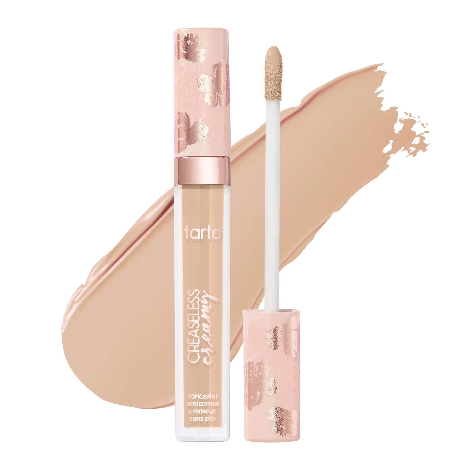 tarte creaseless creamy full-coverage concealer – Waterproof Longwear, Vitamin E Niacinamide & Caffeine for covering Dark Circles & Blemishes Hydrating, Blurs & Smooths appearance Vegan & Cruelty-Free