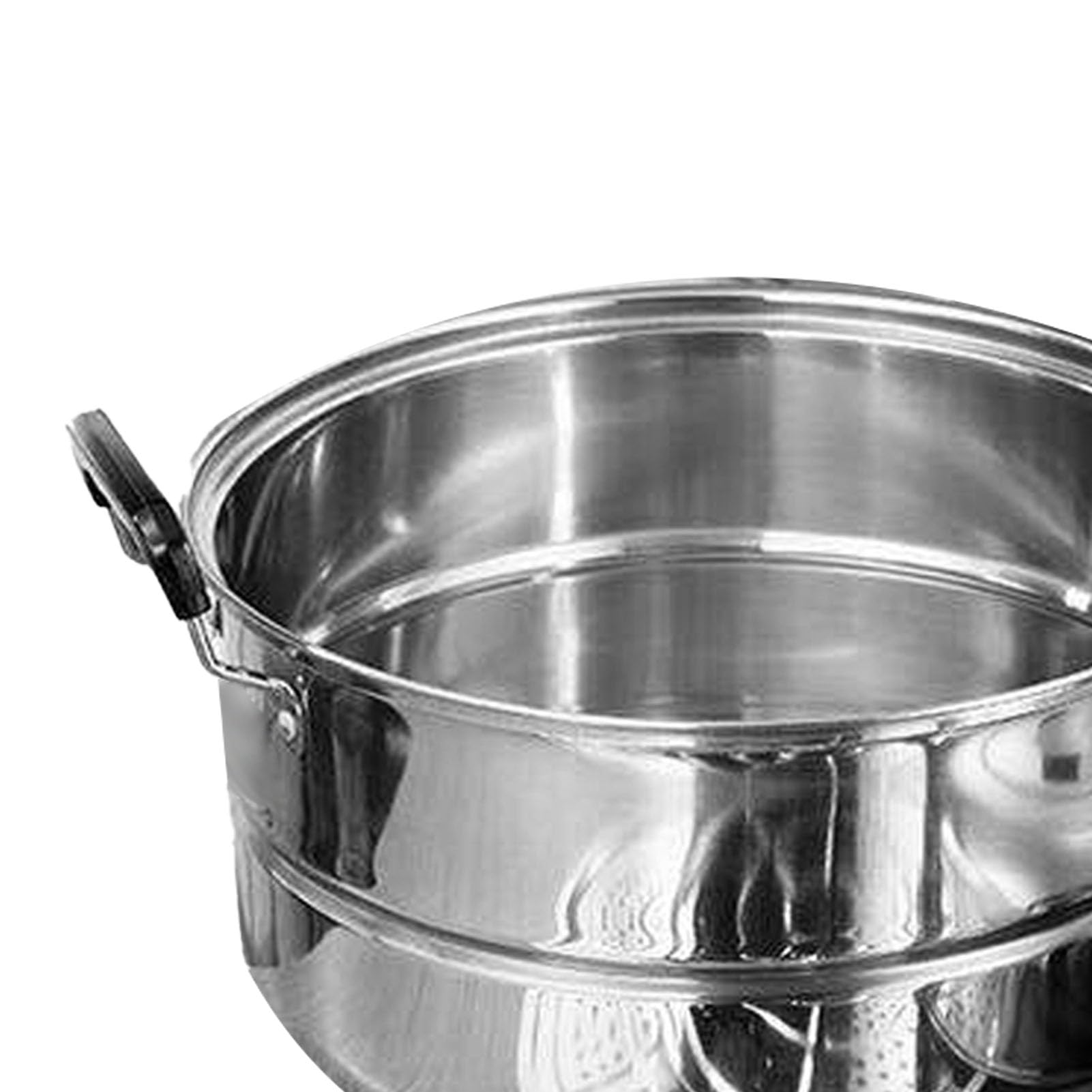 Vaporera, vaporera espesa de acero inoxidable apto para uso alimentario, multiusos de tres capas, adecuada para estufas de gas y estufas eléctricas