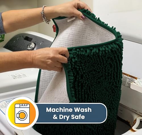 Vista 74 de Muddy Mat® - Tapete de microfibra superabsorbente para mascotas, antideslizante y lavable, de felpilla, secado rápido, para entrada