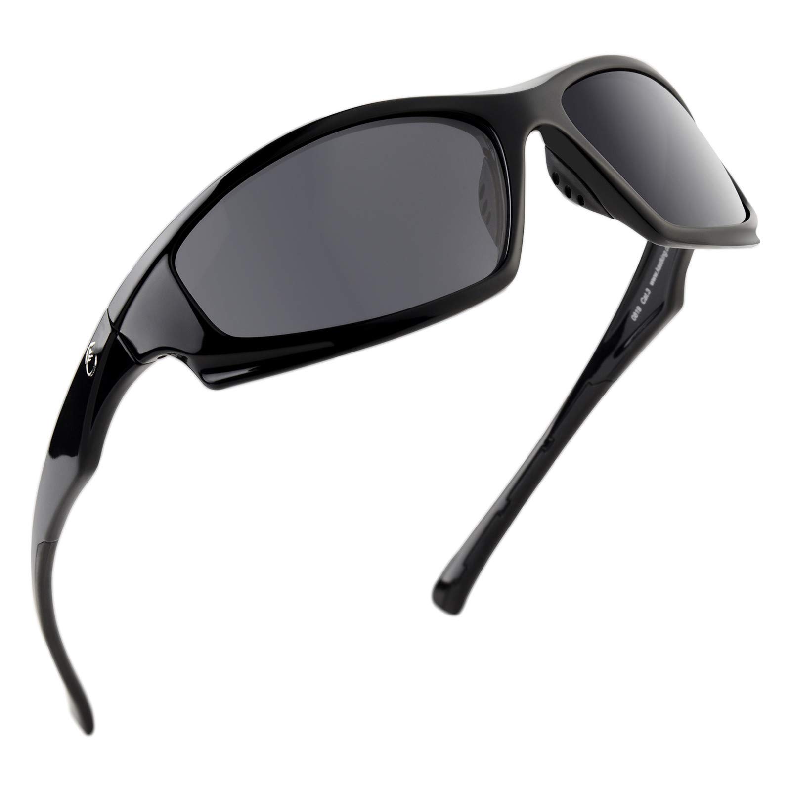 Calamus Turmoil Polarized Sport Sunglasses for Men and Women, Ideal for Driving Fishing, Cycling, and Running, UV Protection