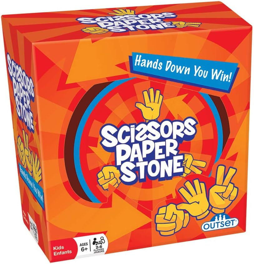 Outset Media Scissors Paper Stone Matching Card Game The