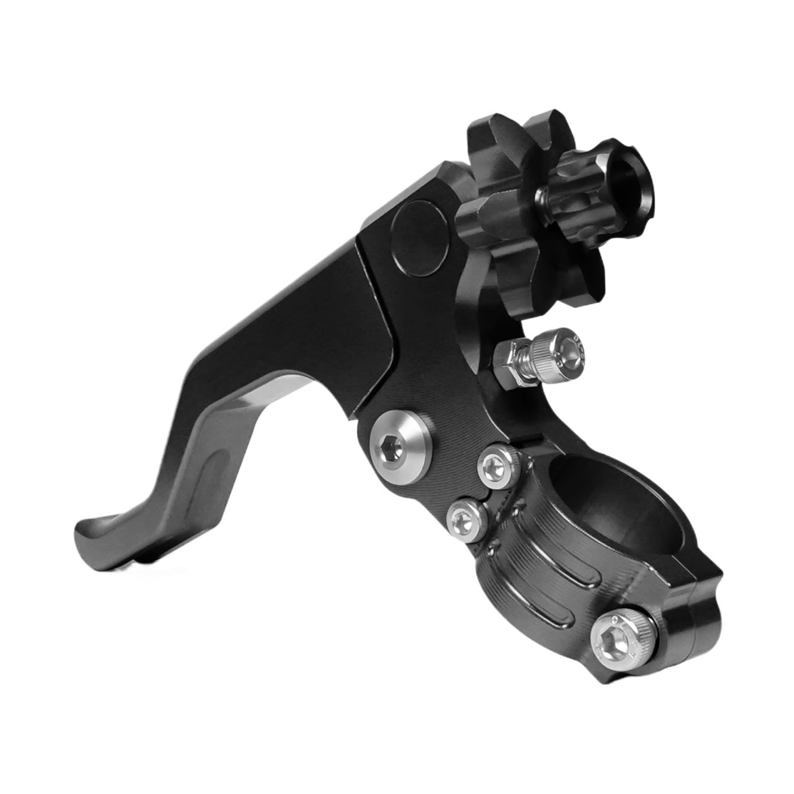 Zestaw linki sprzęgła motocykl Pasuje do Honda CBR600RR 1000RR Pasuje do Yamaha Pasuje do Ducati Krótka dźwignia sprzęgła kaskaderskiego System kabli z łatwym ciągnięciem(Lever Black)