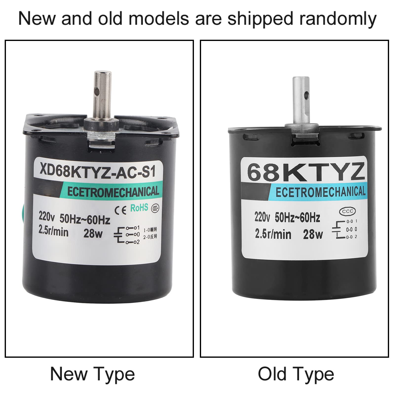 Permanentmagnet Synchrongetriebemotor Ac220V 28W 2,5-110U/Min Kompakt Mit Drehmoment Für Industrieautomatisierung Und Anlagenbau