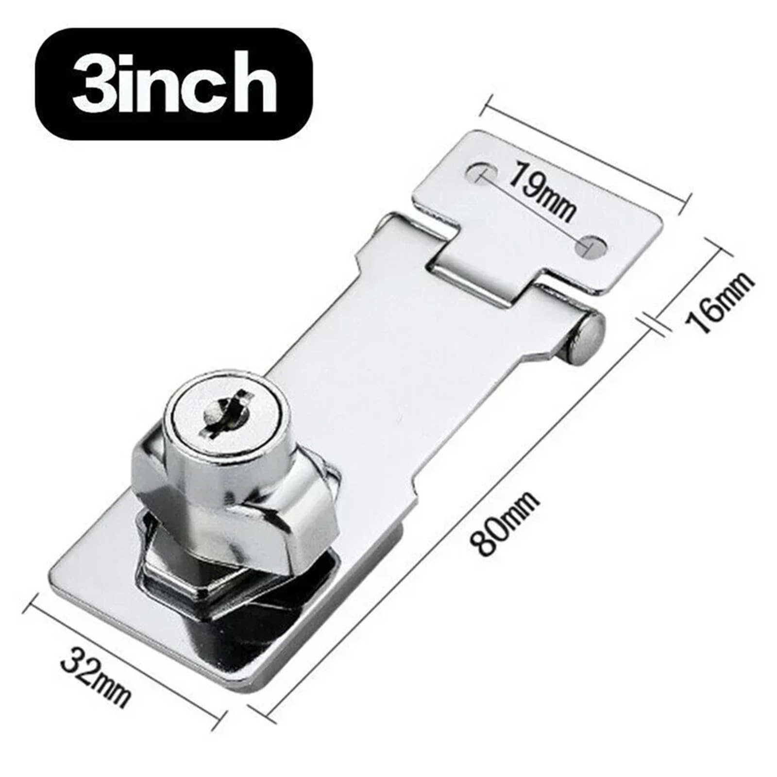 Zamek kluczowy, 2 szt. Zszywek z kluczem(3inch)