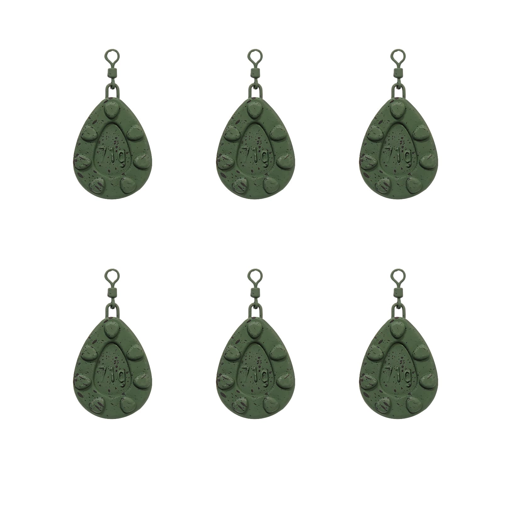 Plomo de pesca para carpas (43 g – 99 g) – Plomo de pesca con espiral, recubierto y mate, para lanzamientos anchos, antienredos, accesorios de pesca de carpa