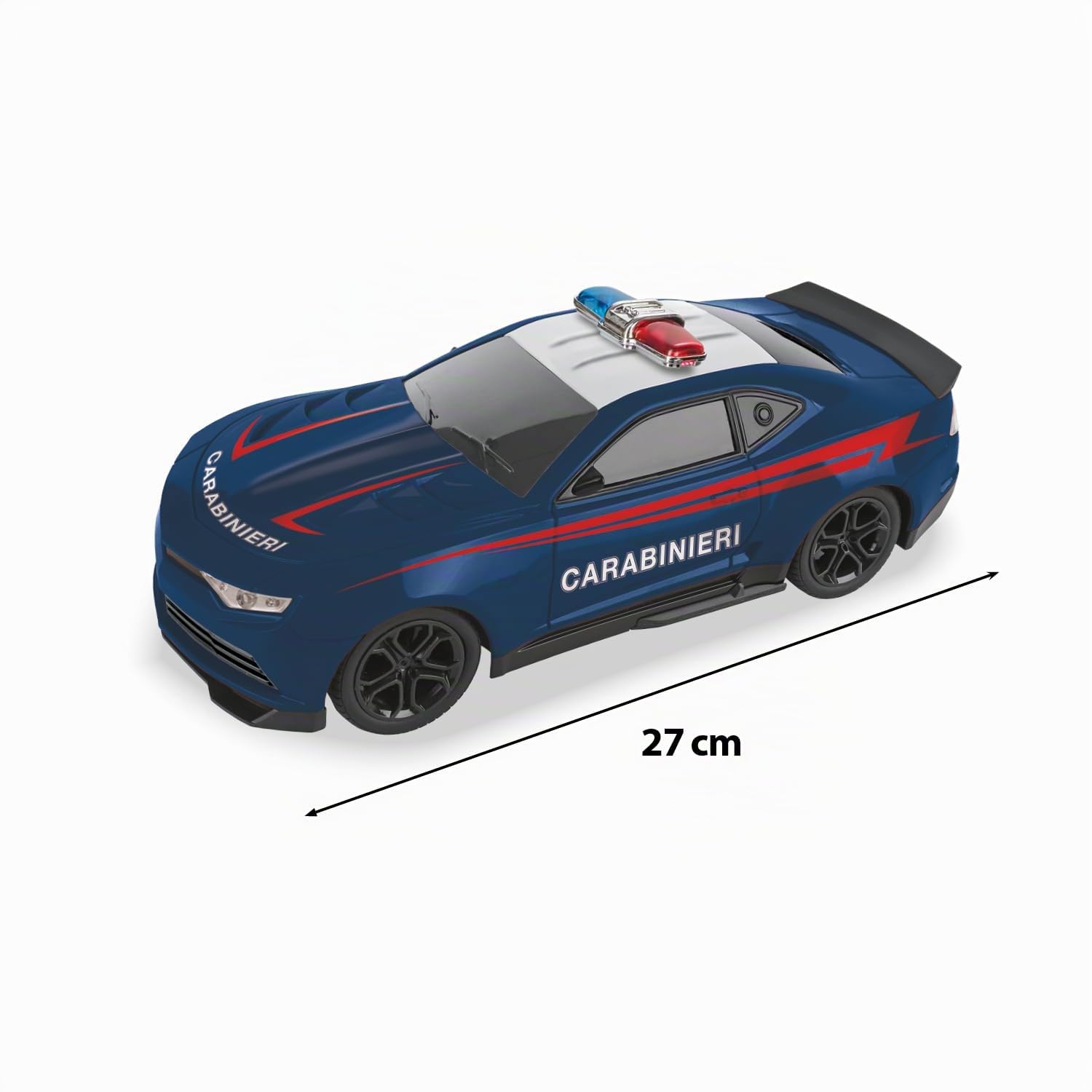 MONDO Motors Auto Carabinieri, modello in scala 1:16, Velocità fino a 10 km/h, auto giocattolo per bambini 63812