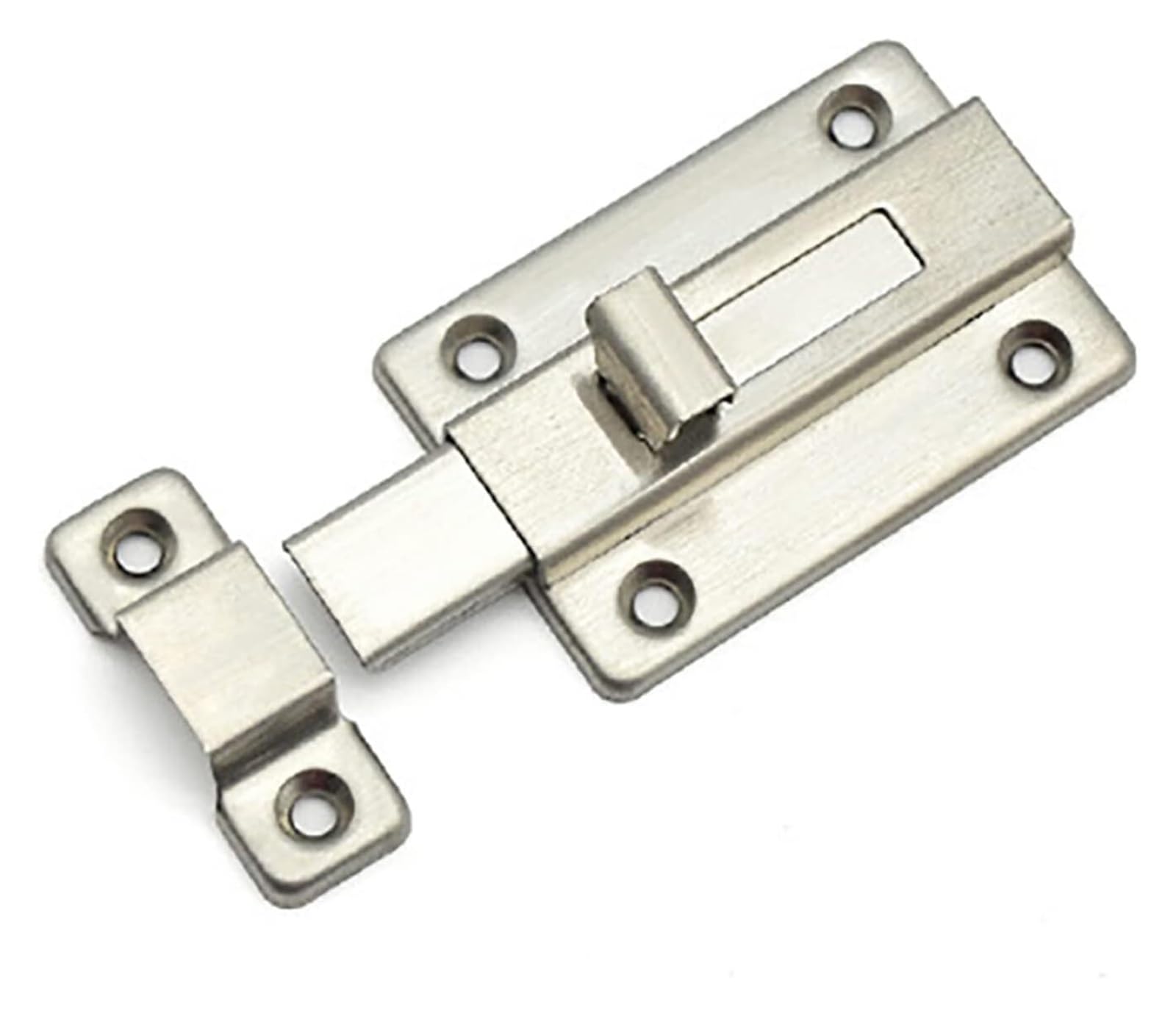 Ndlhxkfrp One Color Rotate Bolt Latch Lock, Door Lock Bolt Stainless Steel Slide Gate Latch Barrel 2-4 Inches Security(4In)