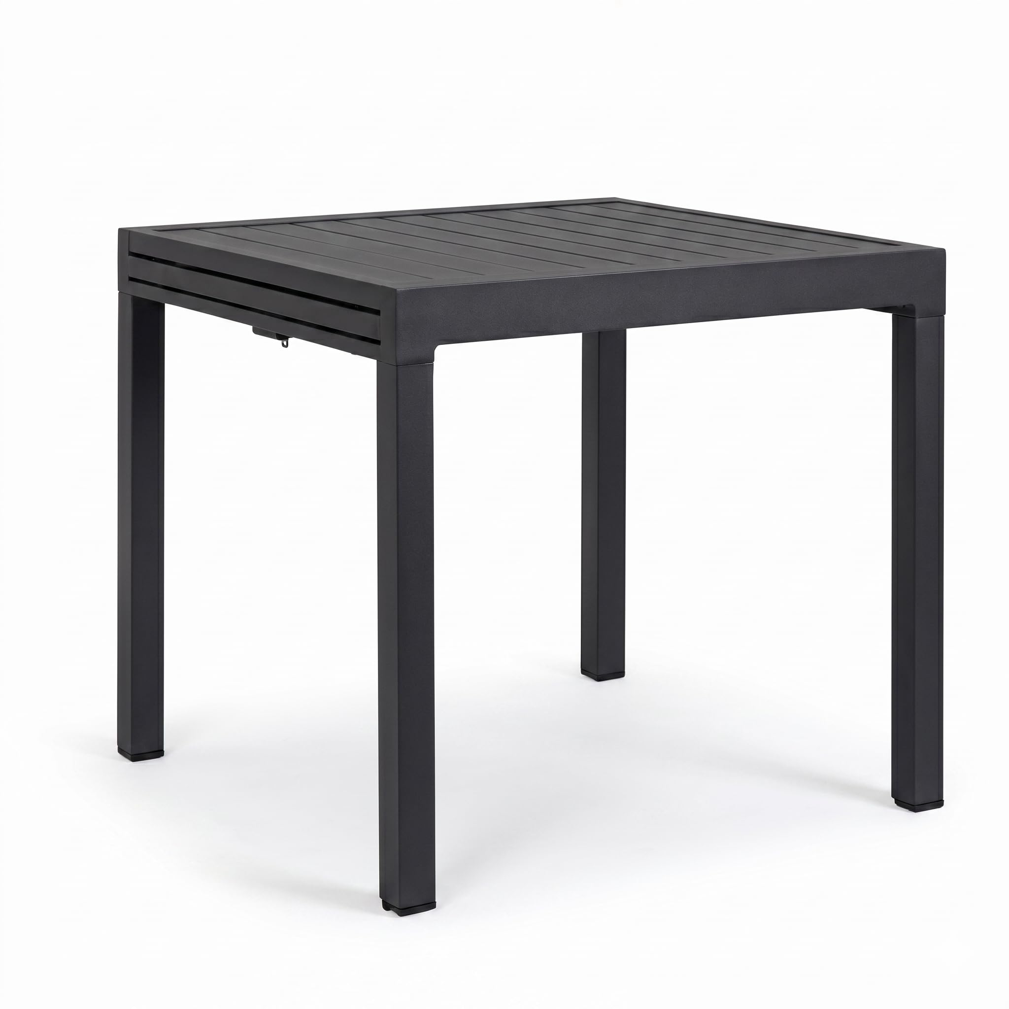 Decor Space Tavolo allungabile Petra in alluminio Antracite 83-166 x 80 cm per giardino e veranda (Tavolo)