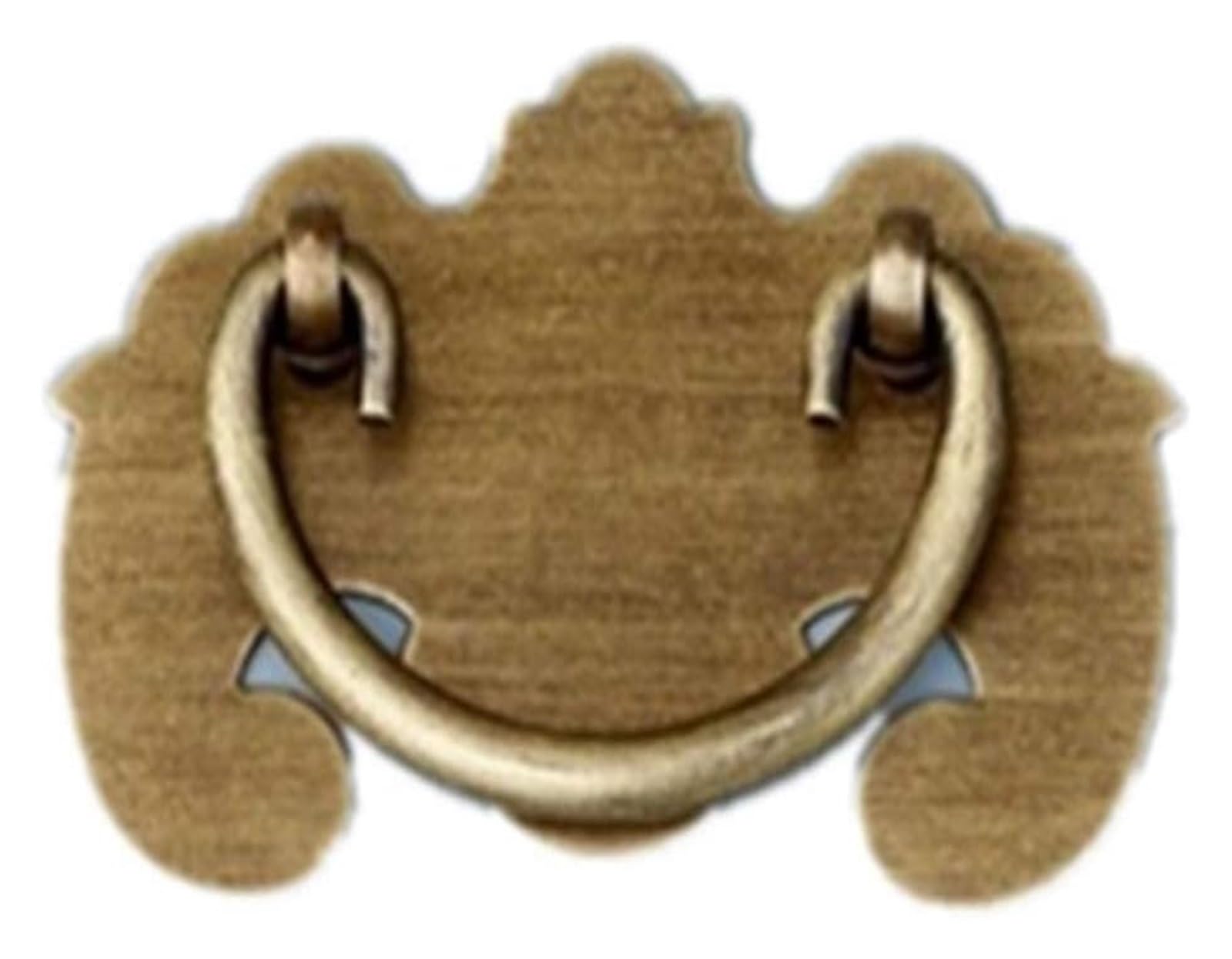 VOPLIVAT Vintage Brass Cabinet Drawer Pulls, Brass Cupboard Knobs Double Hole Bronze 8cm 9cm Drawer Handle(Bronze,9cm)