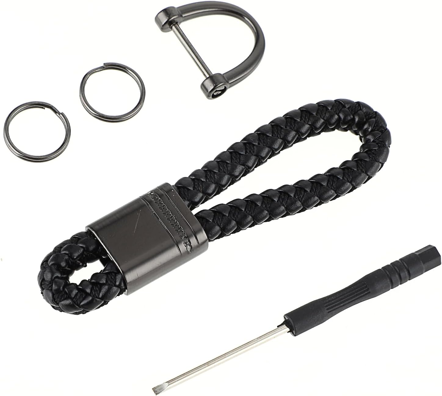 simarro Car Keychain Holder, Universal Finger Lanyard Strap Key Fob AntiLost Car