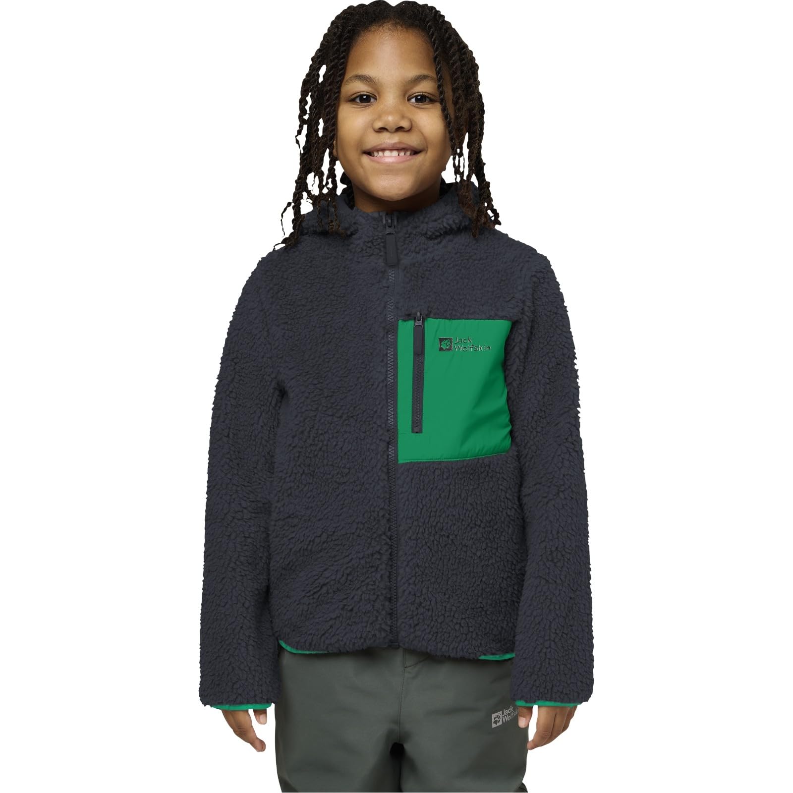 Jack Wolfskin Jungen Ice Curl Hood Jacket K Jacket (1er Pack)