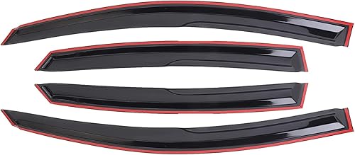 Miniatura 3 de MISIOEK Protectores de lluvia adecuados para Sentra 2013-2019, visera de ventana, deflectores de ventana, protector de lluvia, 4 piezas 94248