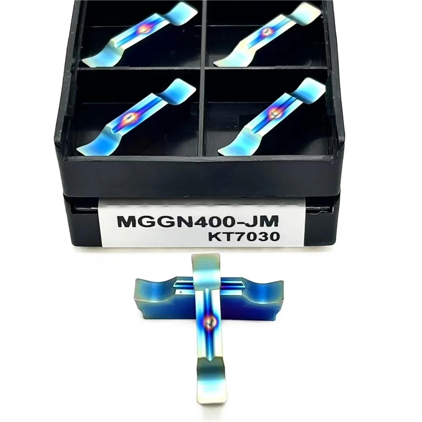 Outil De Tour À Lame En Acier Trempé, Alliage CNC Bleu, 10 Pièces(MGGN300-JM KT7030)