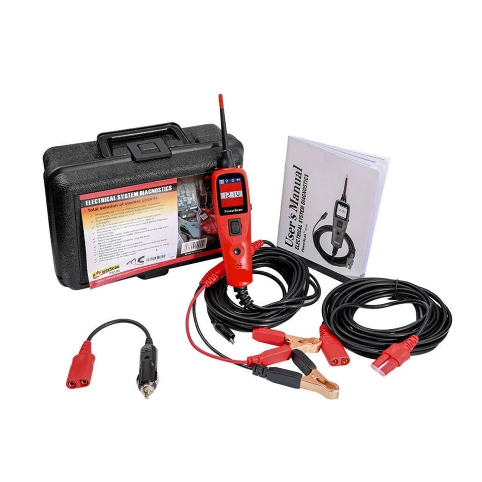Tester di Resistenza Digitale 1.36 PS100 Auto Circuit Tester Diagnostico AVOmeter Strumento di Test Automotive OBD2 Scanner(PS100)