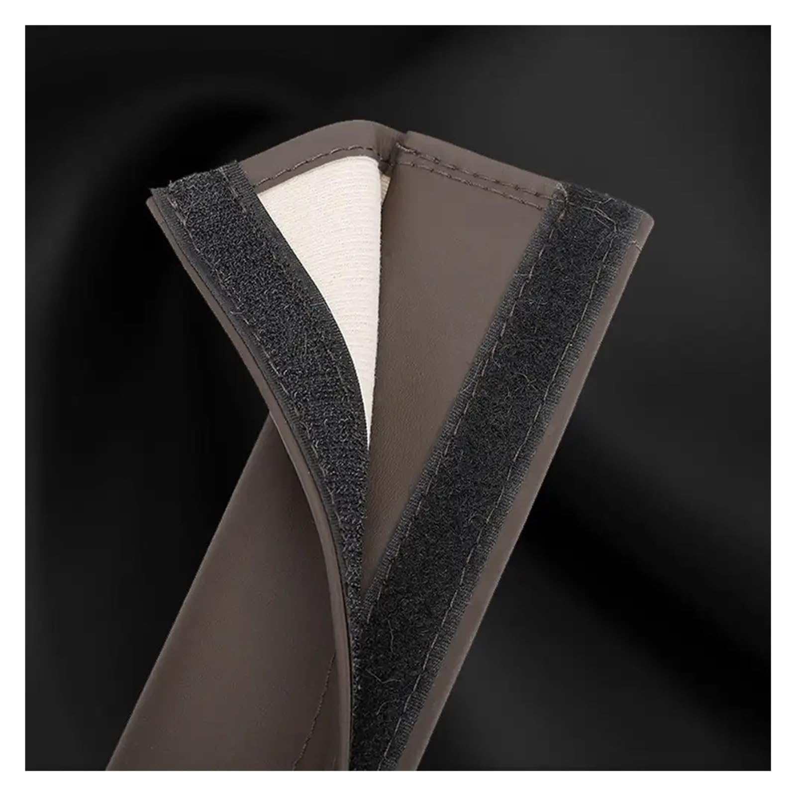 Almohadilla cinturón Almohadilla Universal De Cuero Y Felpa Para Cinturón De Seguridad De Coche 50cm Cubierta Para Hombro Protector de cinturón(02)