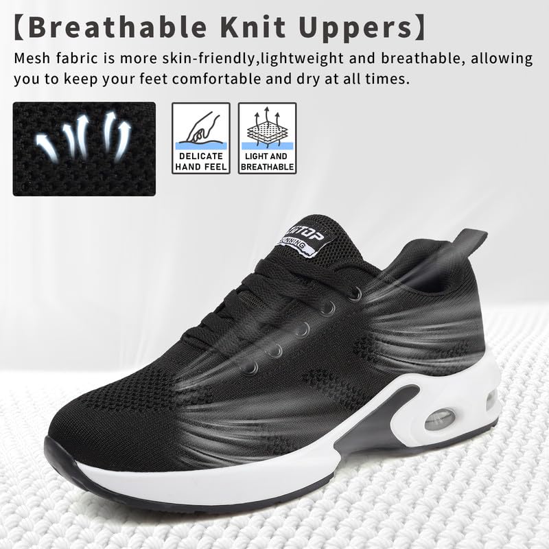 Damen-Turnschuhe, Laufschuhe, Luftkissen, Fußgewölbeunterstützung, Sneaker, Plateau-Sneaker, Damen-Wanderschuhe, Netzgewebe, atmungsaktiv, leicht, Sportschuhe, Outdoor, Fitnessstudio, athletisch,