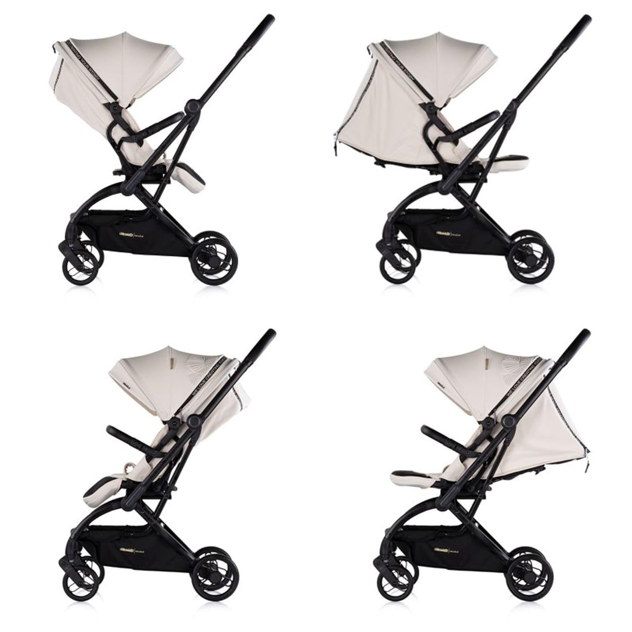 Chipolino Revolut carrozzina passeggino girevole 360 gradi pneumatici EVA