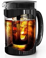 Vista 2 de Primula Burke Deluxe Cafetera para café helado, con mango cómodo, jarra de vidrio duradera, filtro de malla extraíble, tamaño perfecto para 6 tazas