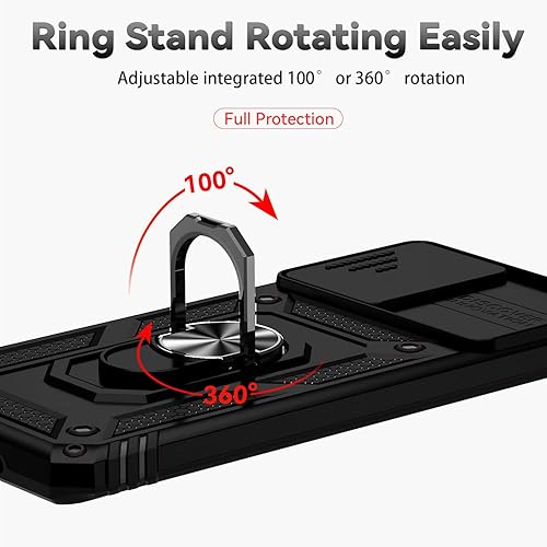 Miniatura 6 de Funda para Samsung Galaxy S20 con cubierta para lente de cámara, protector de pantalla HD, doble capa de grado militar, probada contra caídas,