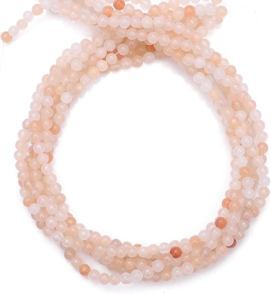 Natural Pink Aventurine Jade Stone Round Loose Semi Gemstone Beads for Jewelry Making 4MM 38cm/Strand Pink Aventurine 4mm