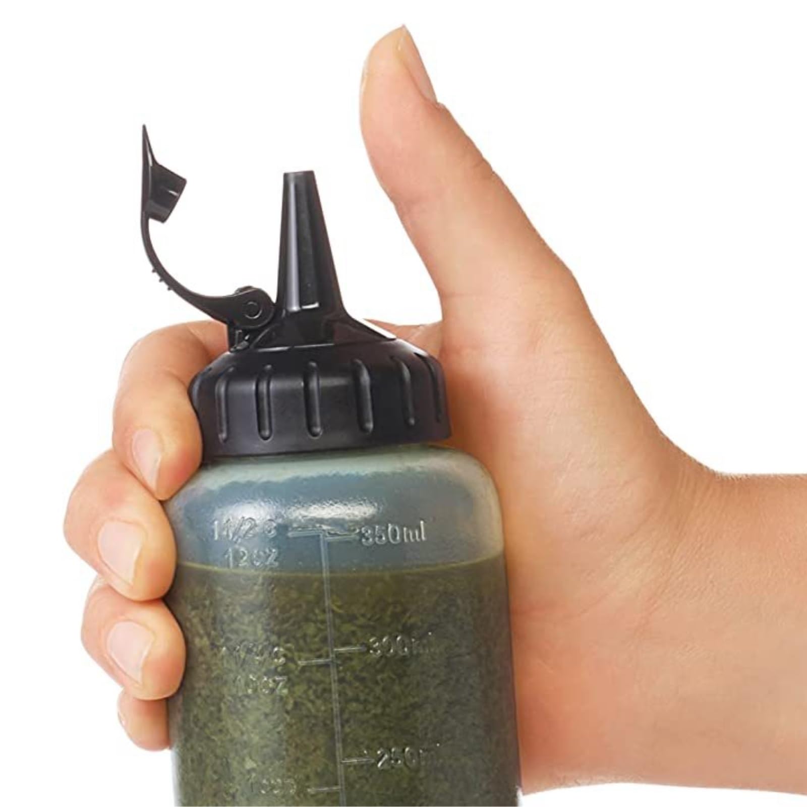 Dispensador De Botella para Salsa Botella De Condimento, Salsa De Soja, Botella Exprimidora For Salsa De Ensalada, Juego De 5 Piezas(350ml)