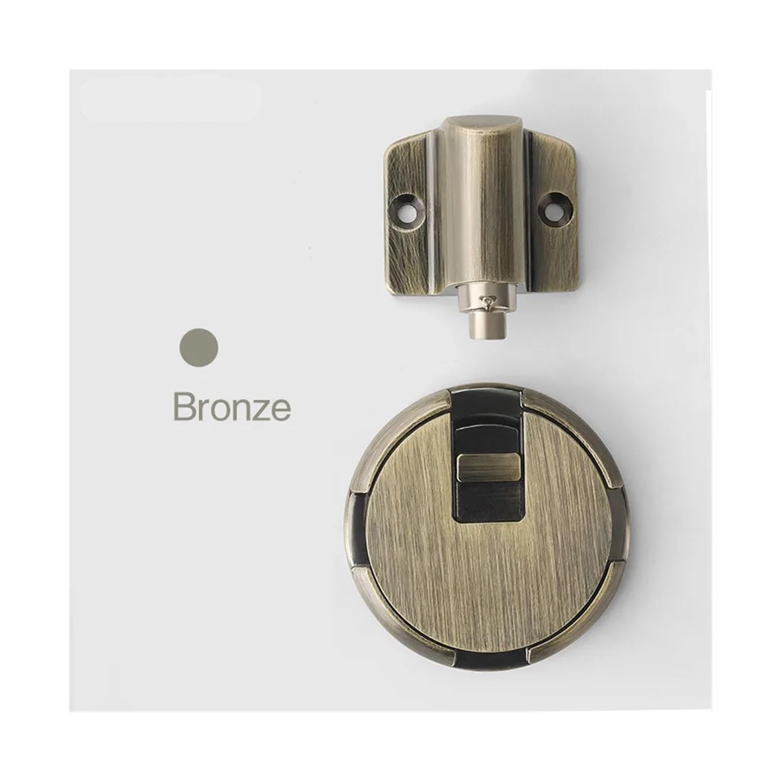 Tope de puerta mecánico de aleación de zinc, tope de puerta, soporte de puerta, tope de suelo, tope de puerta, herrajes for puertas de muebles(Silver)
