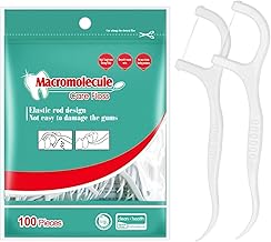 GeekerChip 100 Pcs Portable Hygienic Floss Picks Fork Teeth Cleaning Picks Perfect for Family, Hotel, Travel