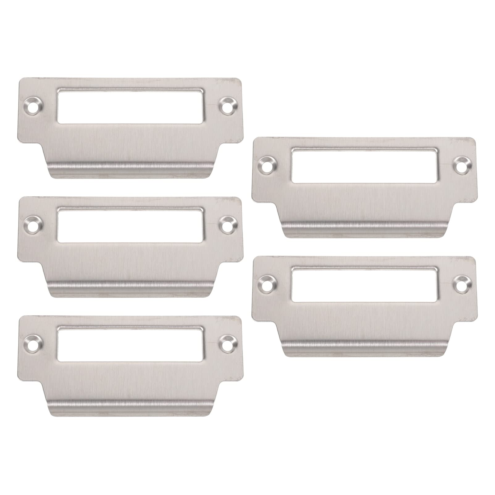 Yardwe 5pcs Stainless Steel Door Security Strike Plate Mortice Lock Plates Door Hardware for Home
