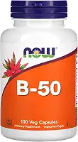 NOW Foods Vitamina B50 Vitamina Complexo B 100Cáps Importado