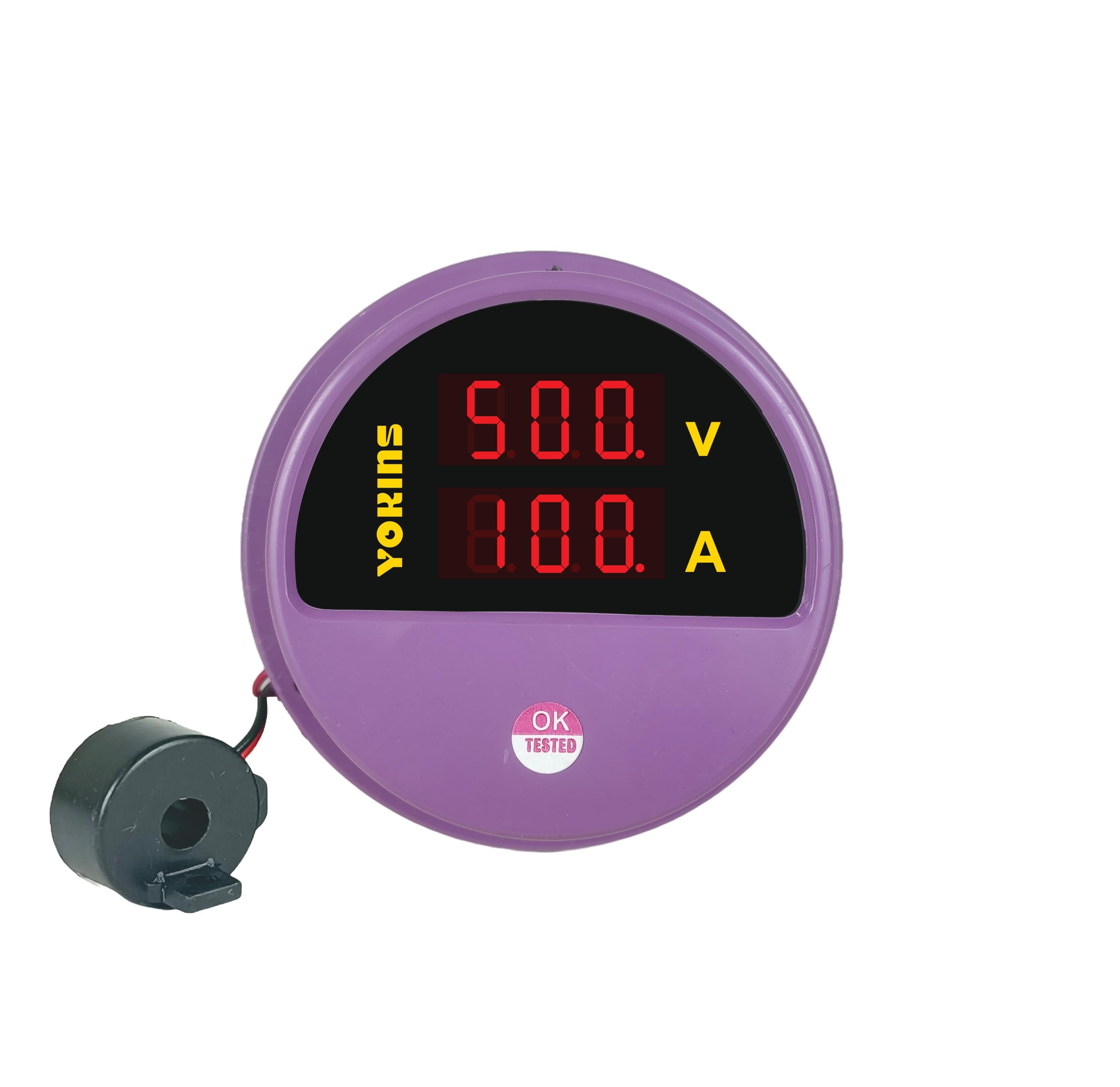 YOKINS, YR-AVA Digital Volt (90-500V AC) And Ampere (1-80A AC) Meter Self Powered Projection type Size 130mm round, Volt-Amp (AC Volt Amp Meter) (B0D45HL9V4) Amazon Price History, Amazon Price Tracker