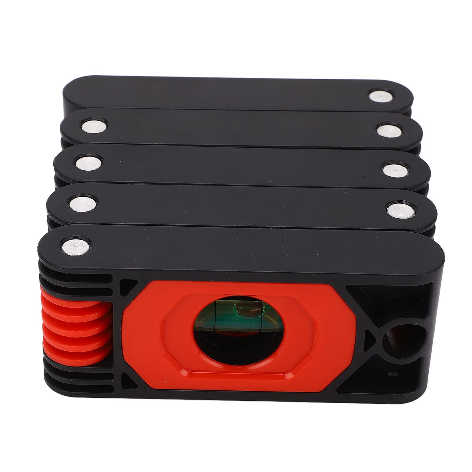 Level Bubble Ruler, Foldable Level Multifunctional Magnetic Stripe for Woodworking