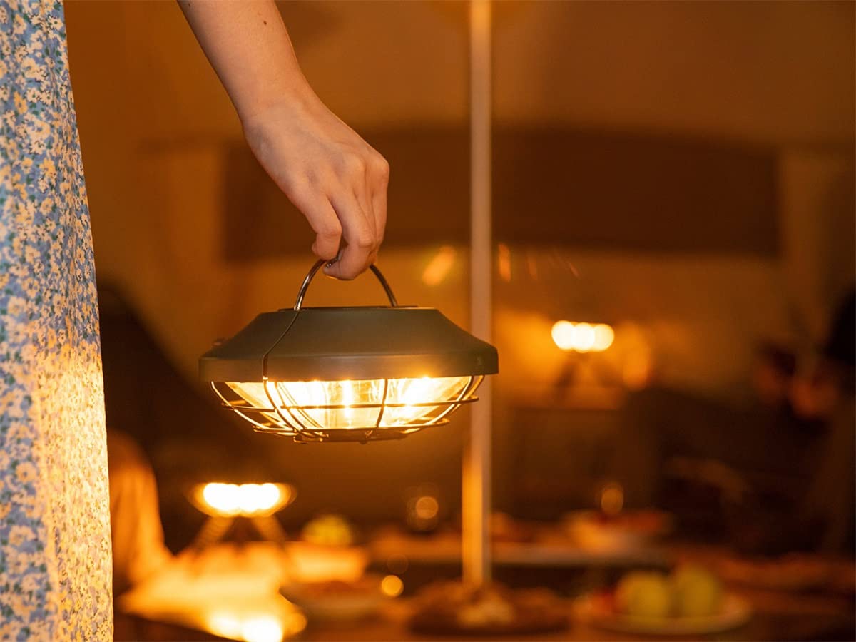 OLIGHT Haloop, Lámpara recargable para jardines y camping, Luz LED 360º (VERDE FORESTAL)