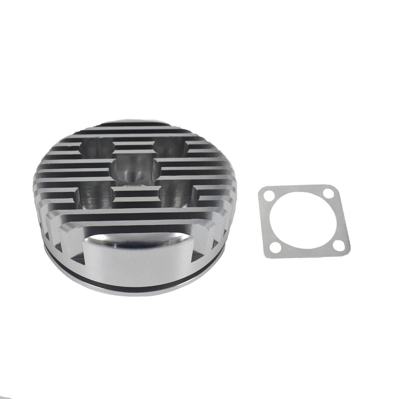 JRL CNC Tête de cylindre pour moteur Racing 66cc/80cc (Argent)
