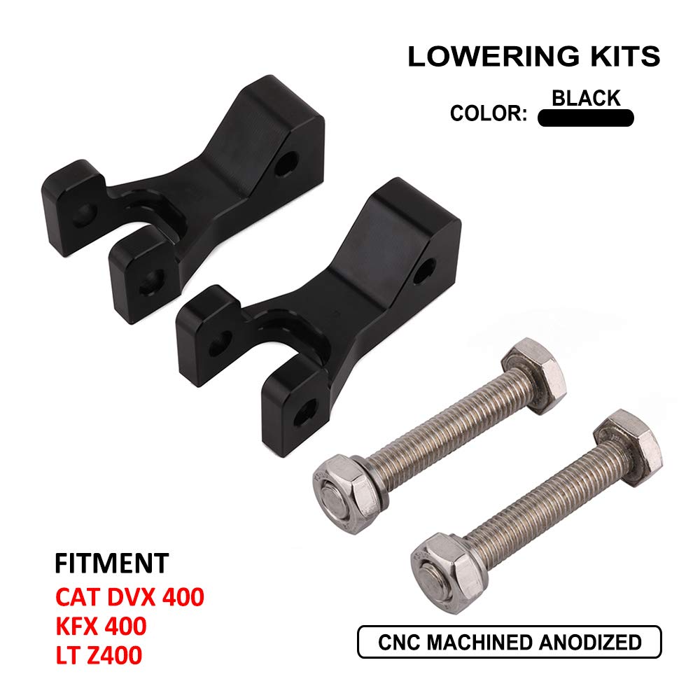 AnXin Kit de descenso delantero, kit de bloque de descenso delantero y trasero ajustable para motocicleta ARCTIC CAT DVX 400 KFX 400 LT Z400