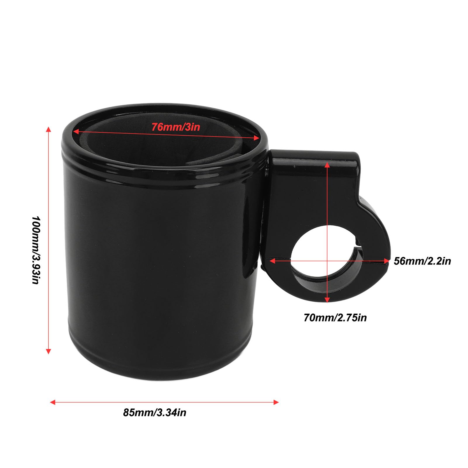 Porte-gobelet de Guidon de Moto en Alliage D'aluminium, Porte-Boissons Réglable, Tasses de Bouteille d'eau, Support de Guidon pour ATV