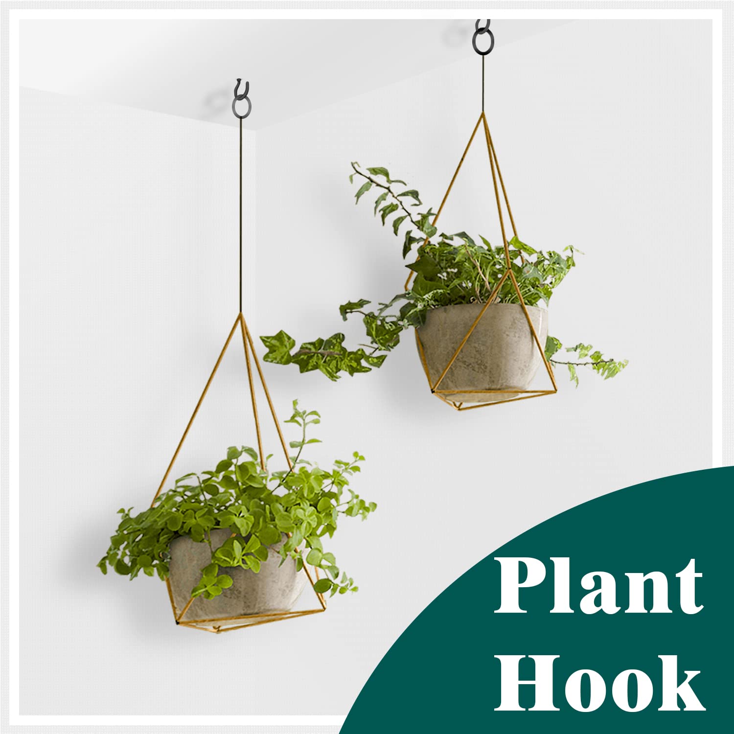 EIENHOSHI Lot De 105 Crochets à Vis 6 Tailles Noir Crochets à Vis Pour Suspendre Des Crochets A Tasse En Metal 12 58 34 78 1 1 14~p124178609