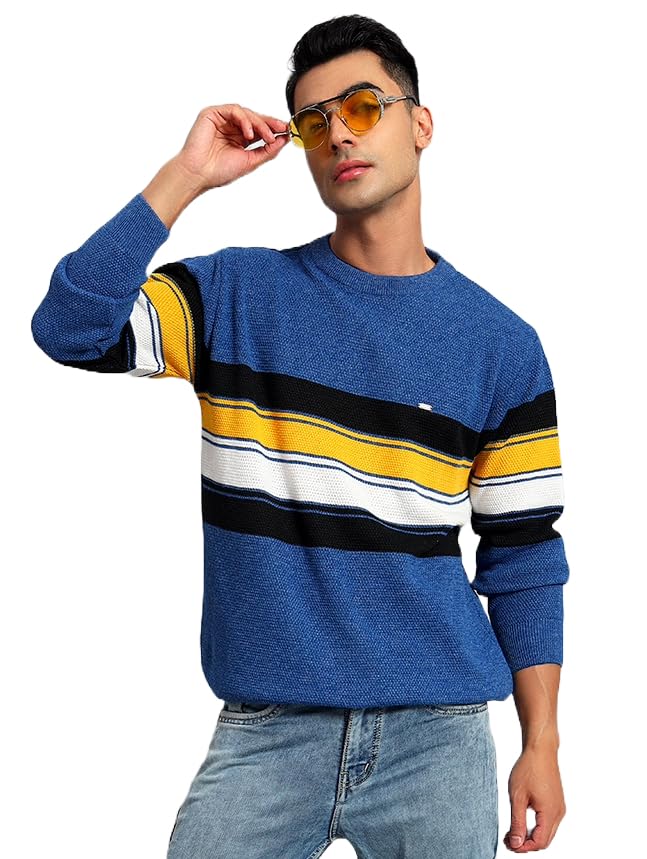 ekools Men's Woolen Self Cardigans Sweaters-picture-12