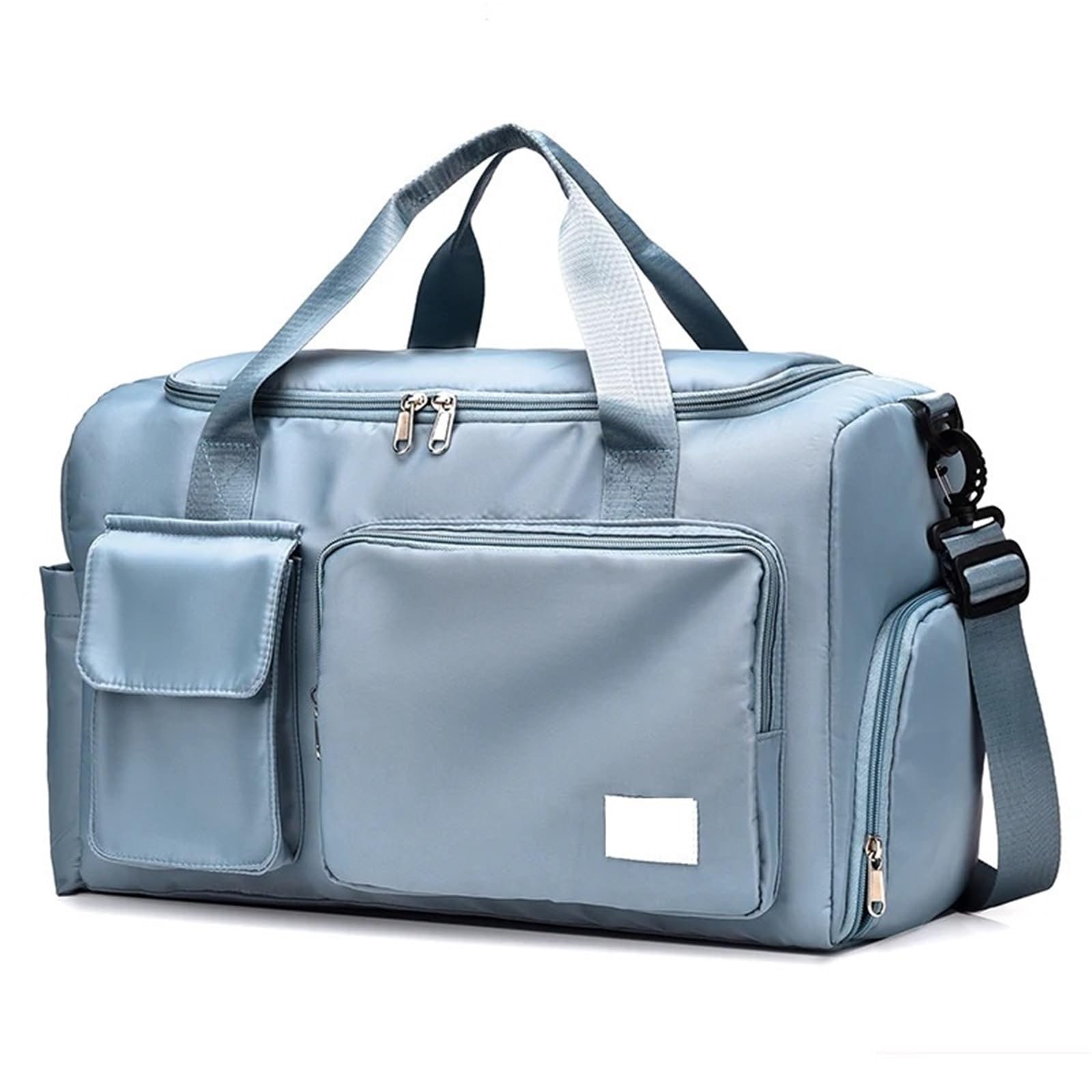 borsone palestra uomo Borsa da viaggio | Borsone da viaggio notturno di grande capacità con scomparto for scarpe Borse sportive da fitness for donna(Blue)