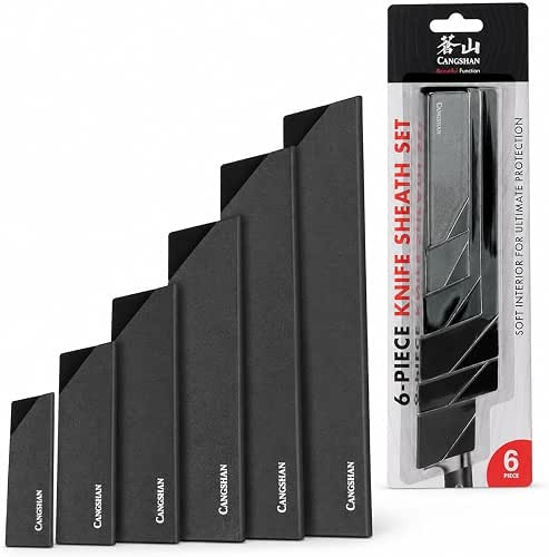 Cangshan 6-Piece Knife Edge Guard Set, 503633, Black