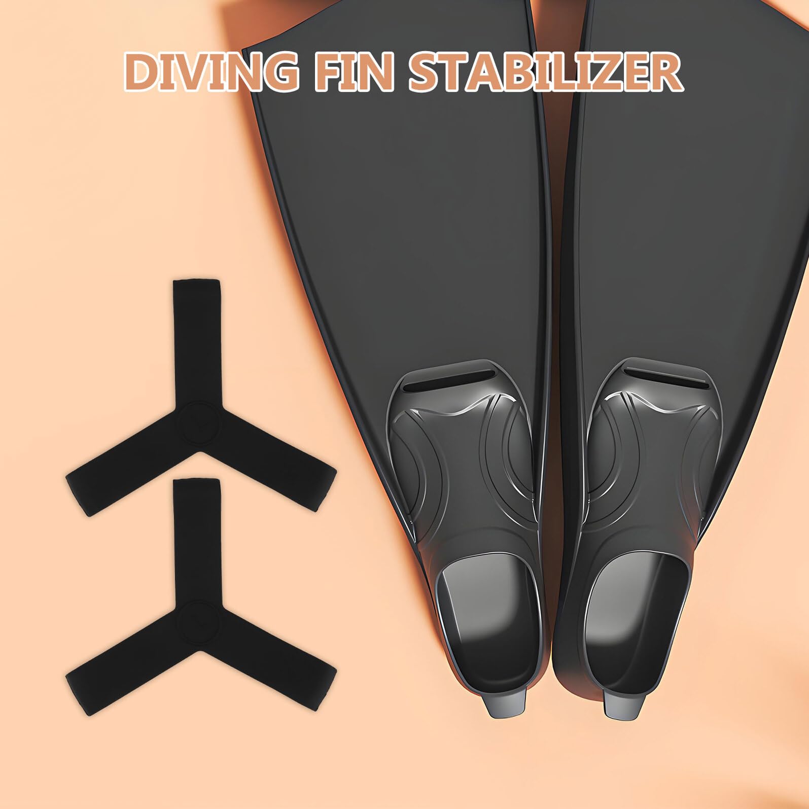Sujetadores de Silicona Elásticos para Aletas de Buceo Talla L 42-45 Correas Fijas para Talones Resistentes al Desgaste Ideales para Esnórquel y Piscina 1 Par