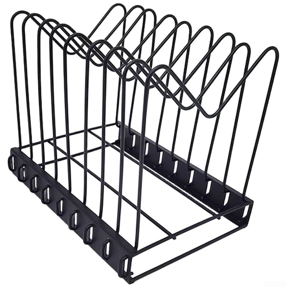 8 sezioni per organizer da scrivania con design regolabile, supporto in metallo per riporre documenti, libri e lavagne da cucina con rivestimento antigraffio e antiruggine