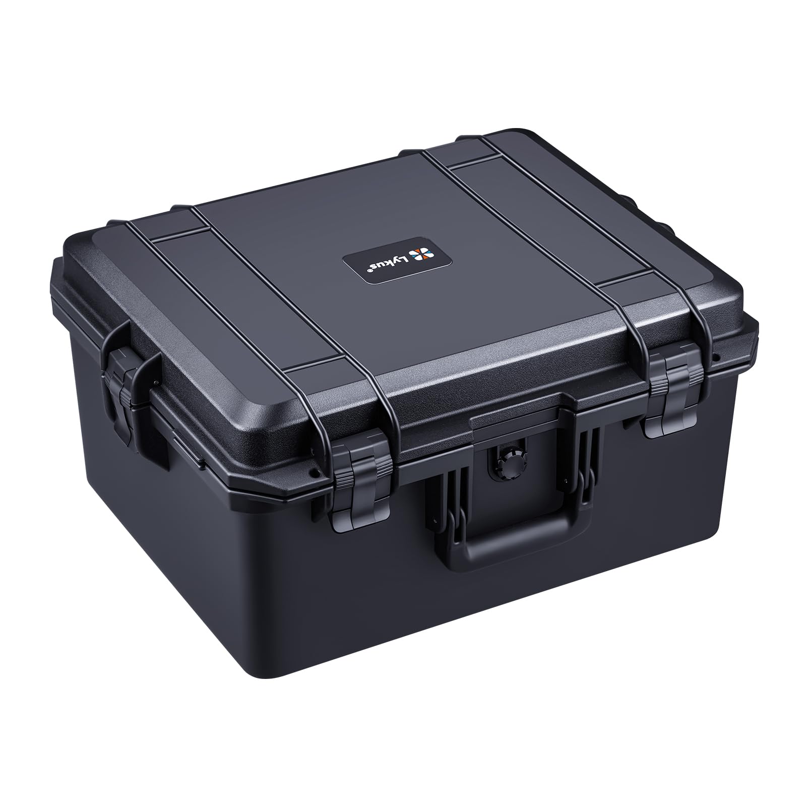 Lykus HC-4630 Maletín/Maleta/Estuche/Case rígida Impermeable con Espuma Personalizable, Tamaño Interior 46x36x24 cm, Adecuado para electrónica y más
