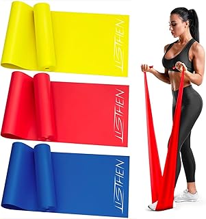 Bande Elastiche per Ginnastica Posturale e Riabilitazione Spalla e Caviglia, Fascia Terapeutica per Fisioterapia e Fitness, Thera Band per Allenamento di Fitness, Pilates e Yoga