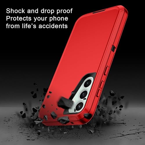 Miniatura 4 de I-HONVA Funda para Samsung Galaxy S23 FE 5G, a prueba de golpes, a prueba de polvo y caídas, protección de cuerpo completo de 3 capas sin protector